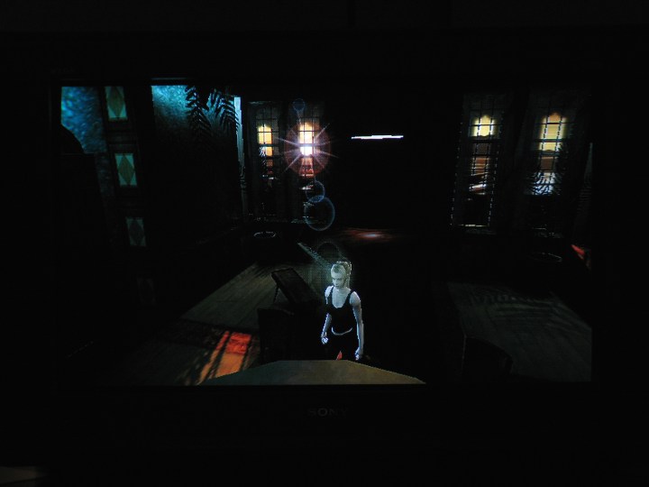 Alexis Roivas explores a mansion in Eternal Darkness: Sanity's Requiem.
