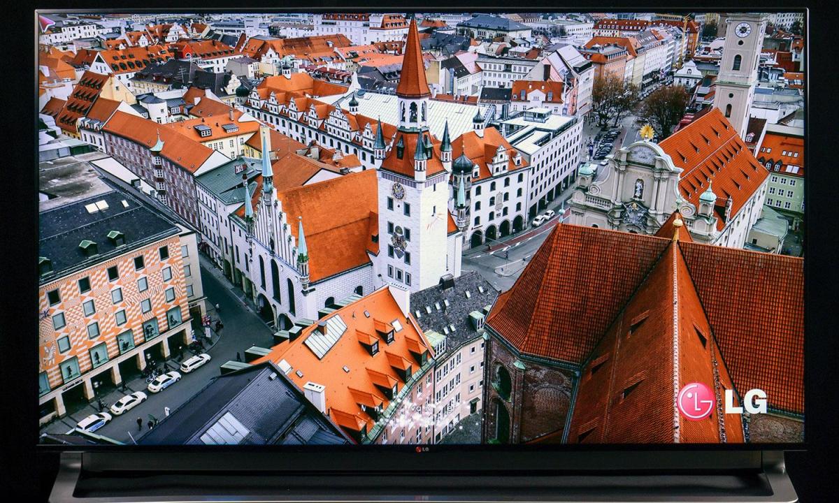 LG 65LA9700 4KTV screen buildings