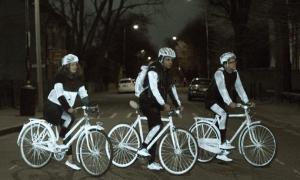 lifepaint from volvo helps cyclists glow in the dark