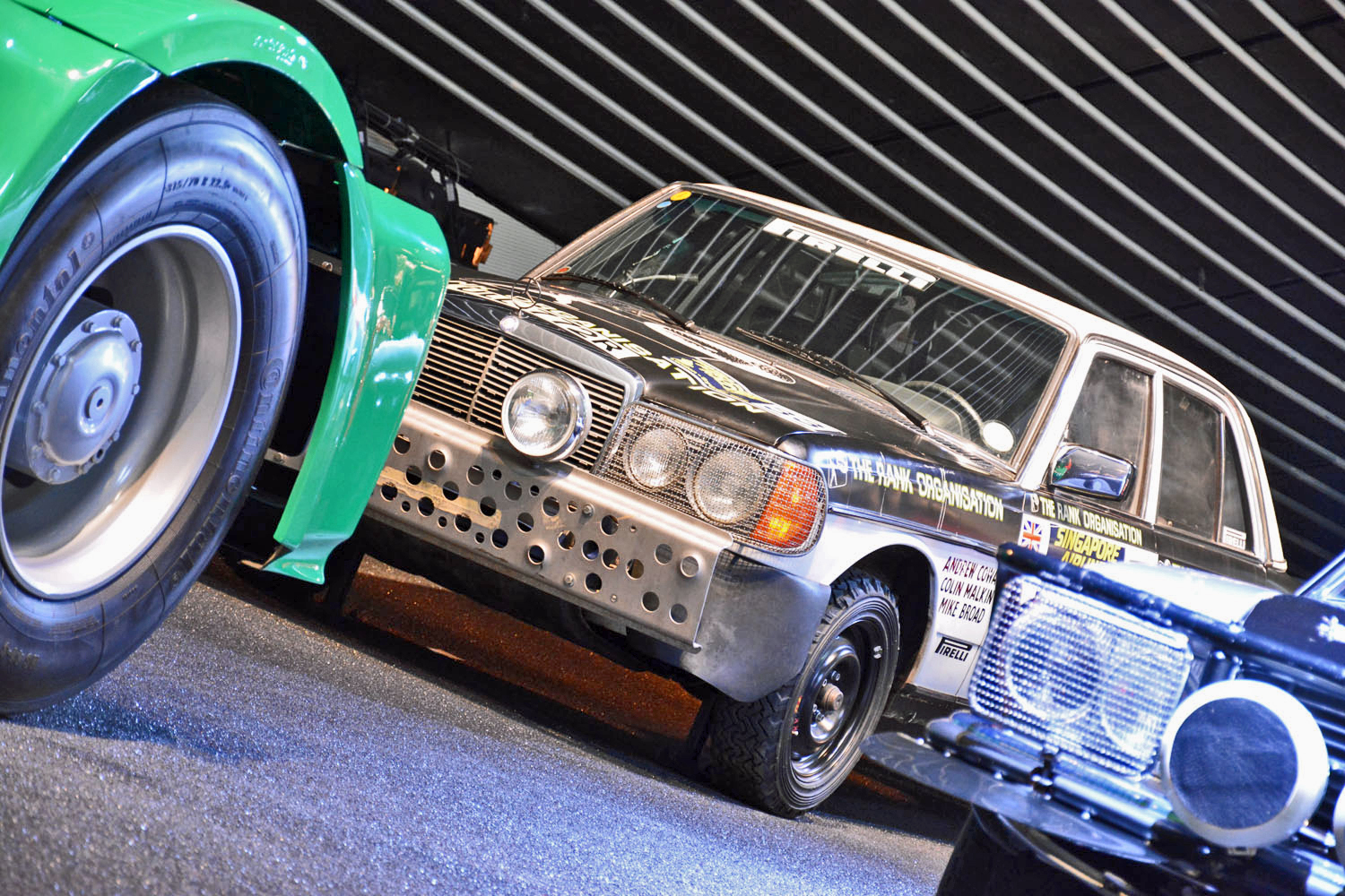 mercedes benz museum stuttgart pictures history ronan glon 280e rally car 2
