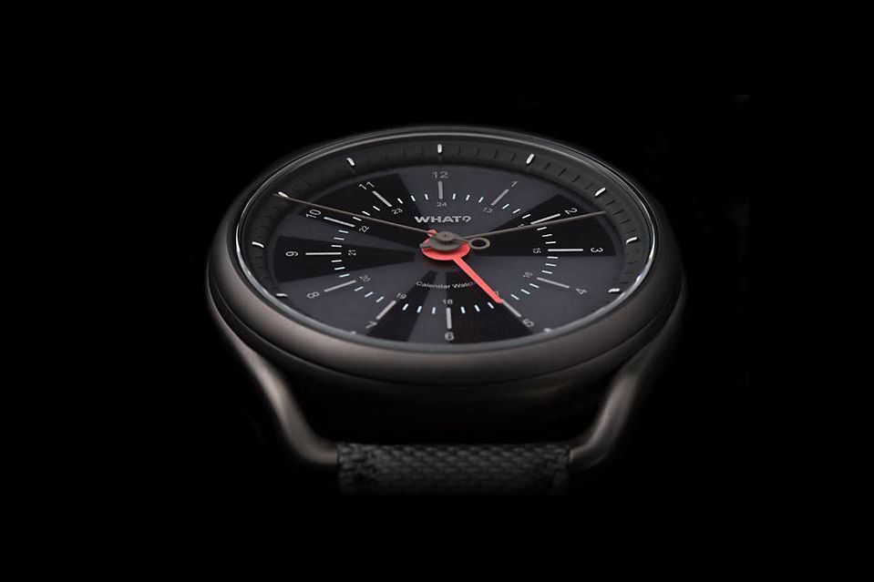 calendar watch smart black on