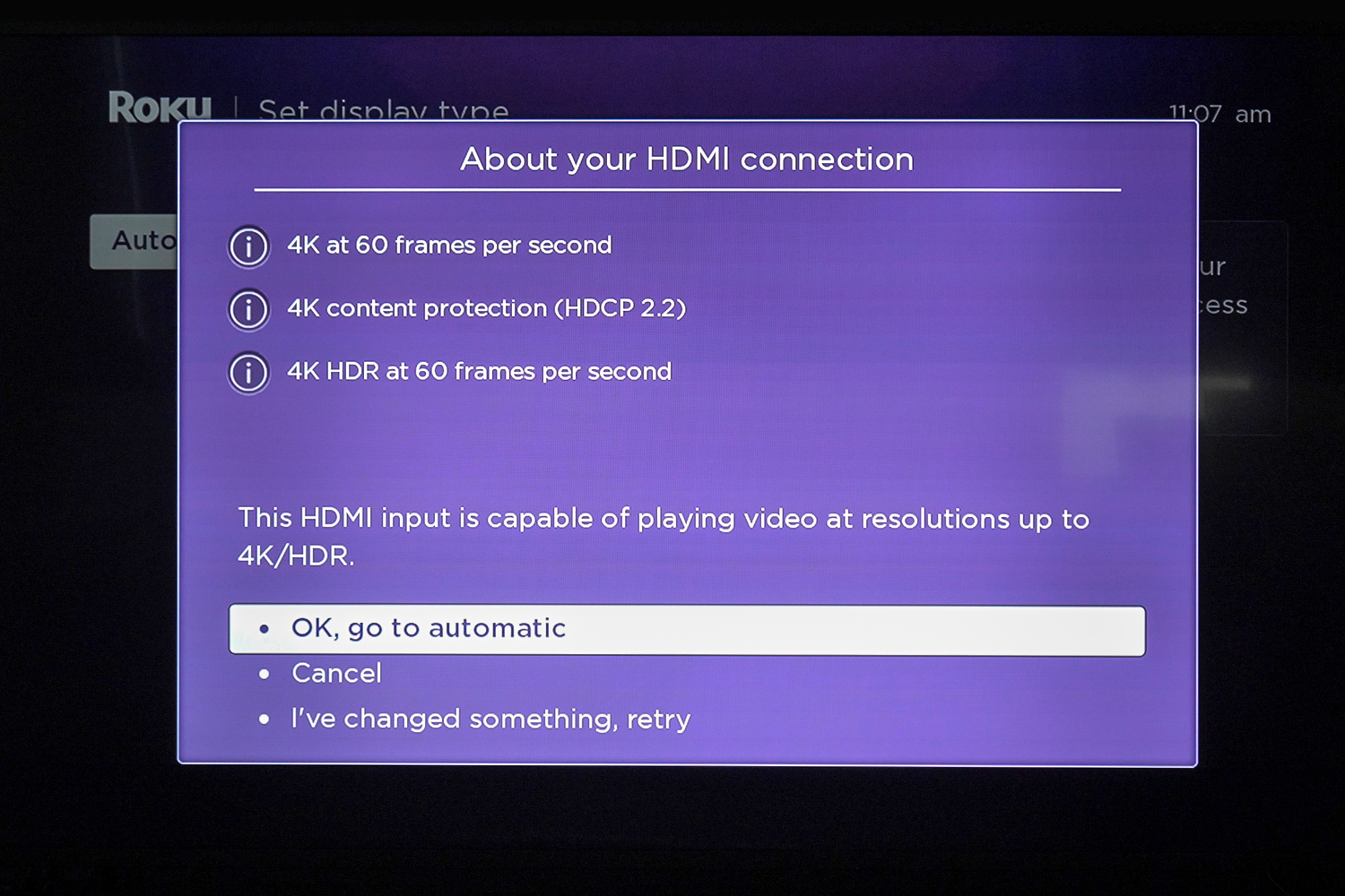 roku streaming stick+ screen hdmi
