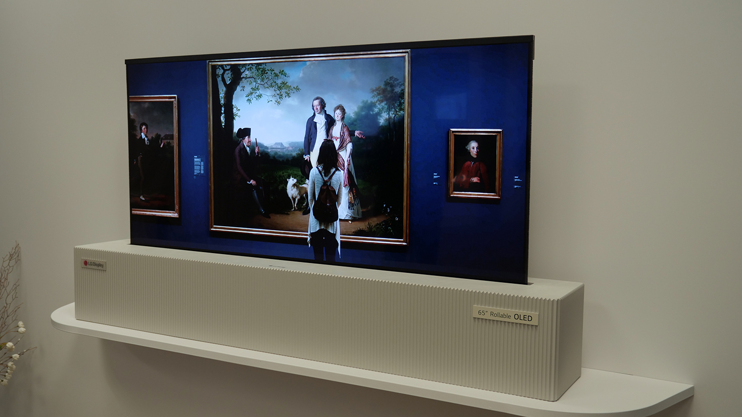 lg 65 inch rollable uhd oled ces video 2