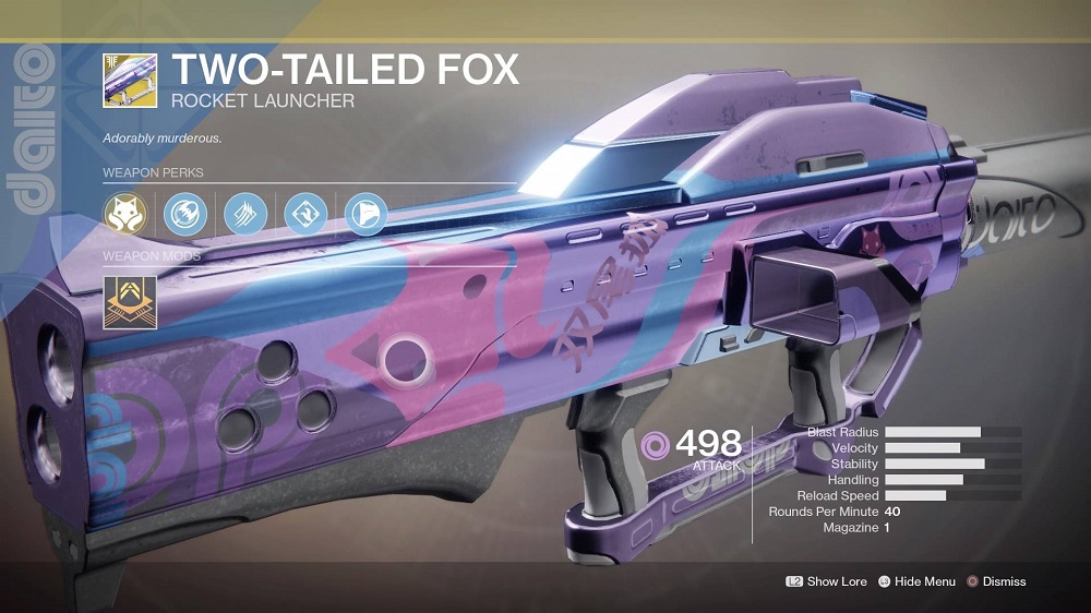 destiny 2 forsaken best weapons two-tailed fox