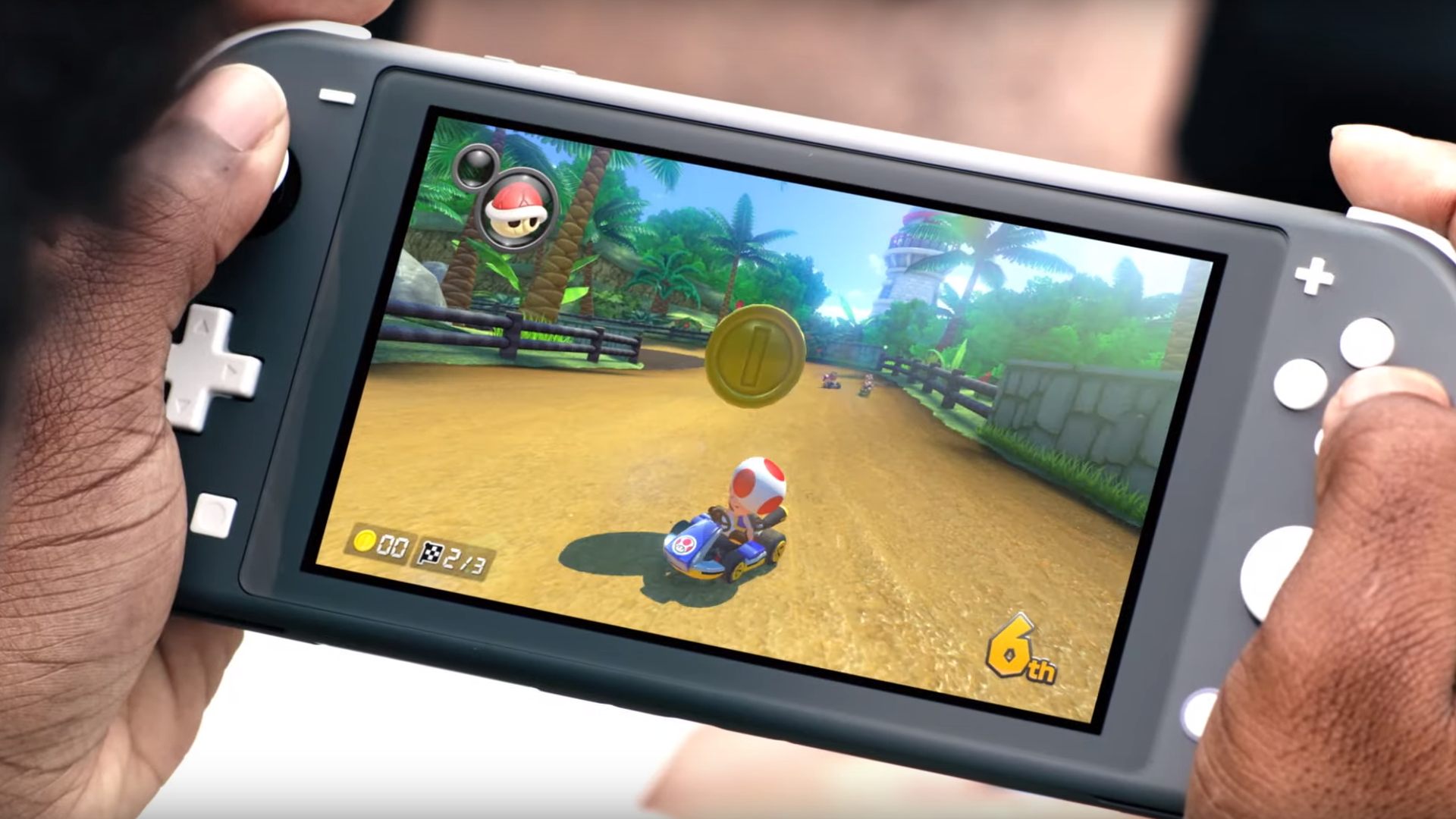 Nintendo switch lite new console mobile on the go undocked built in controllers