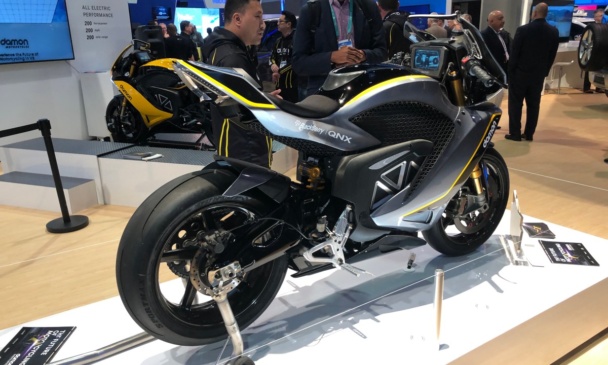 Damon Hypersport Shape-Shifting Motorcyle at CES 2020