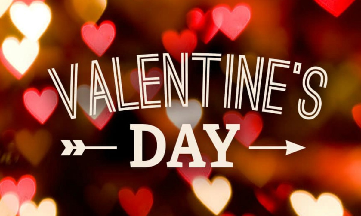 valentines day with hearts