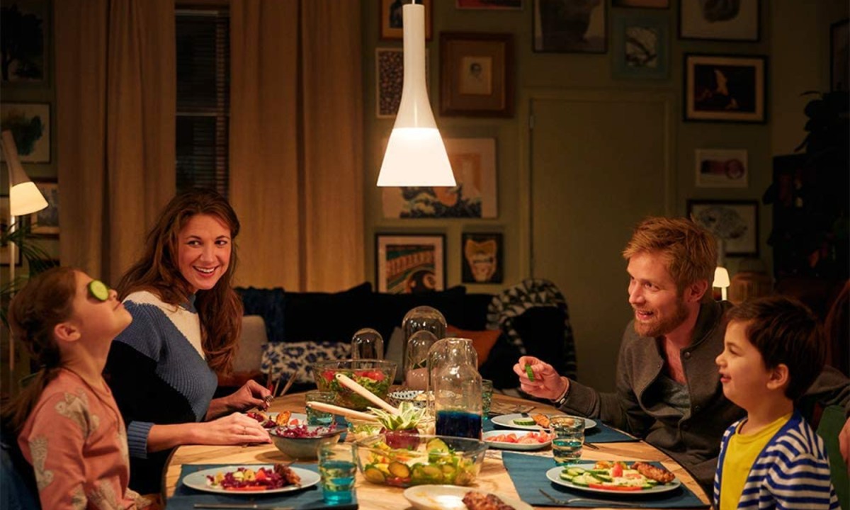 Philips Hue Smart Dimmable LED Smart Light Recipe Kit lifestyle