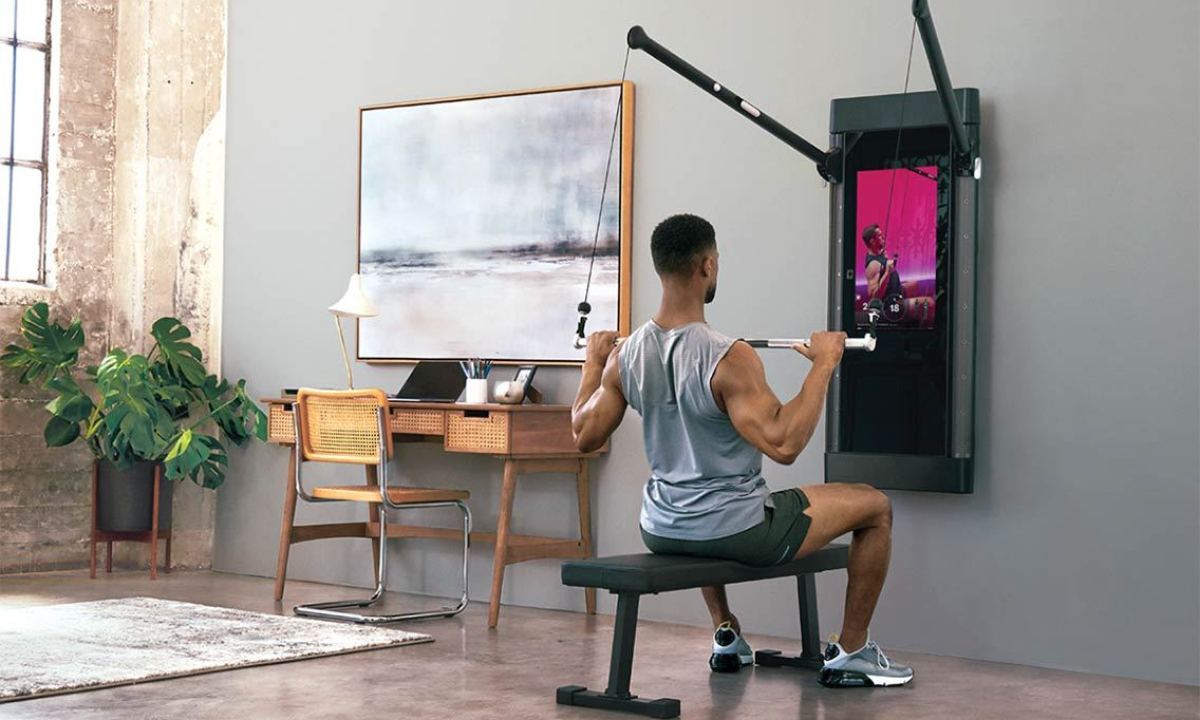 Tonal Home Gum arm training.