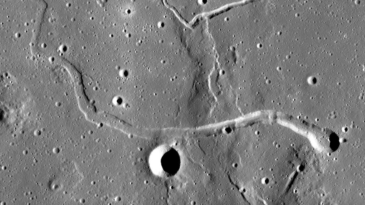 lunar lava tubes on the moon