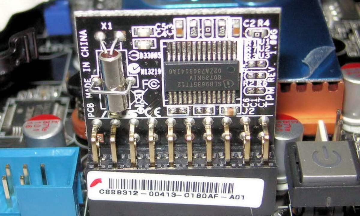 asus tpm chip in motherboard.