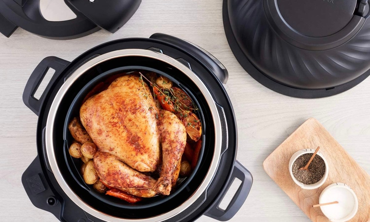 Countertop bird's eye view of the Instant Pot Duo Crisp 11.