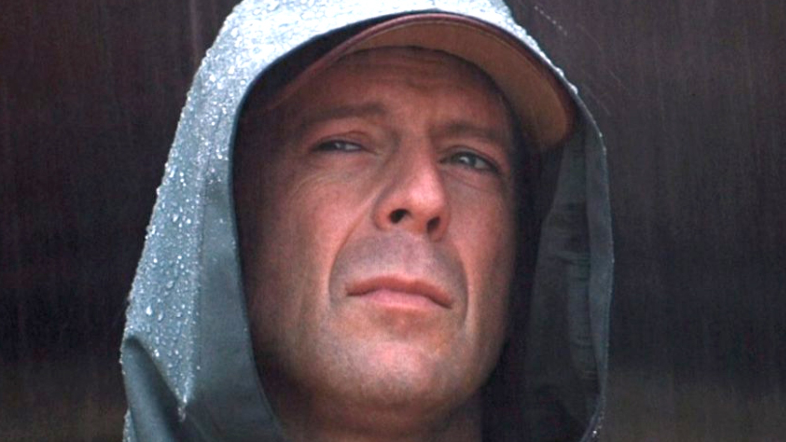 Bruce Willis in Unbreakable.