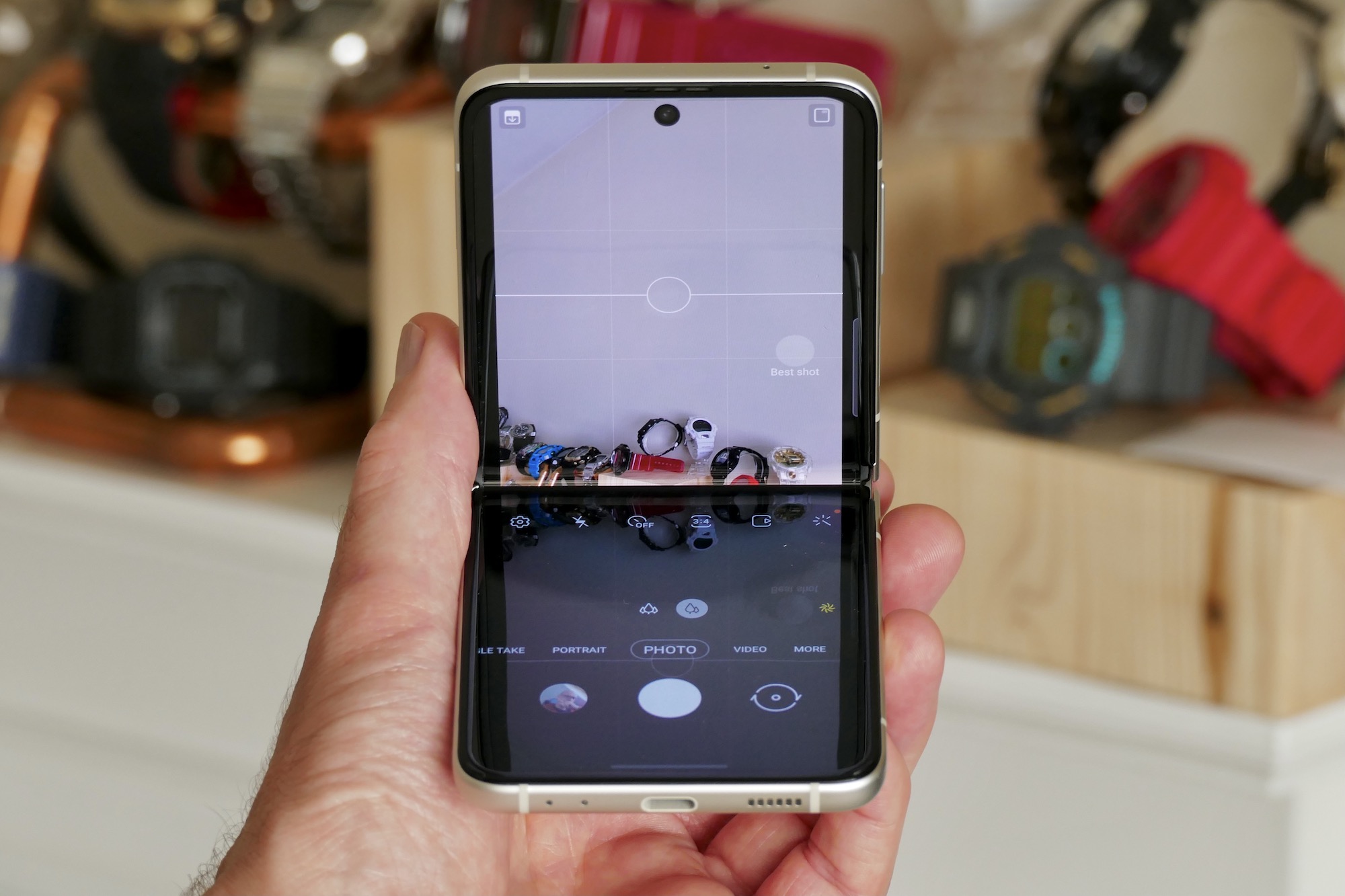 Galaxy Z Flip 3's camera app.
