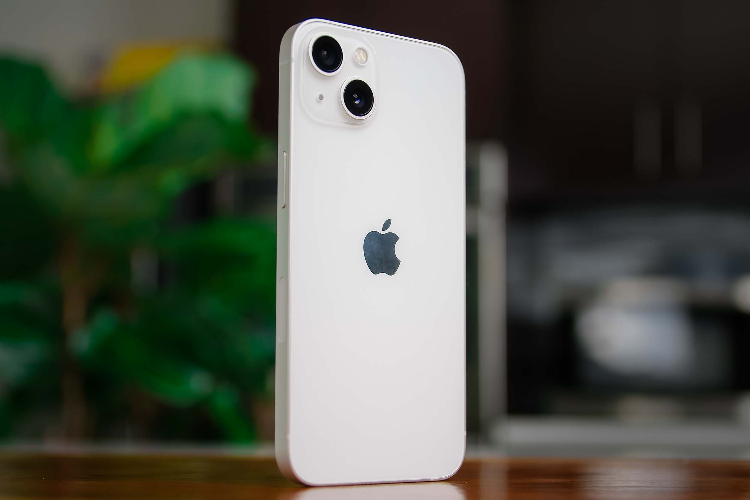 iPhone 13 showing back angled.