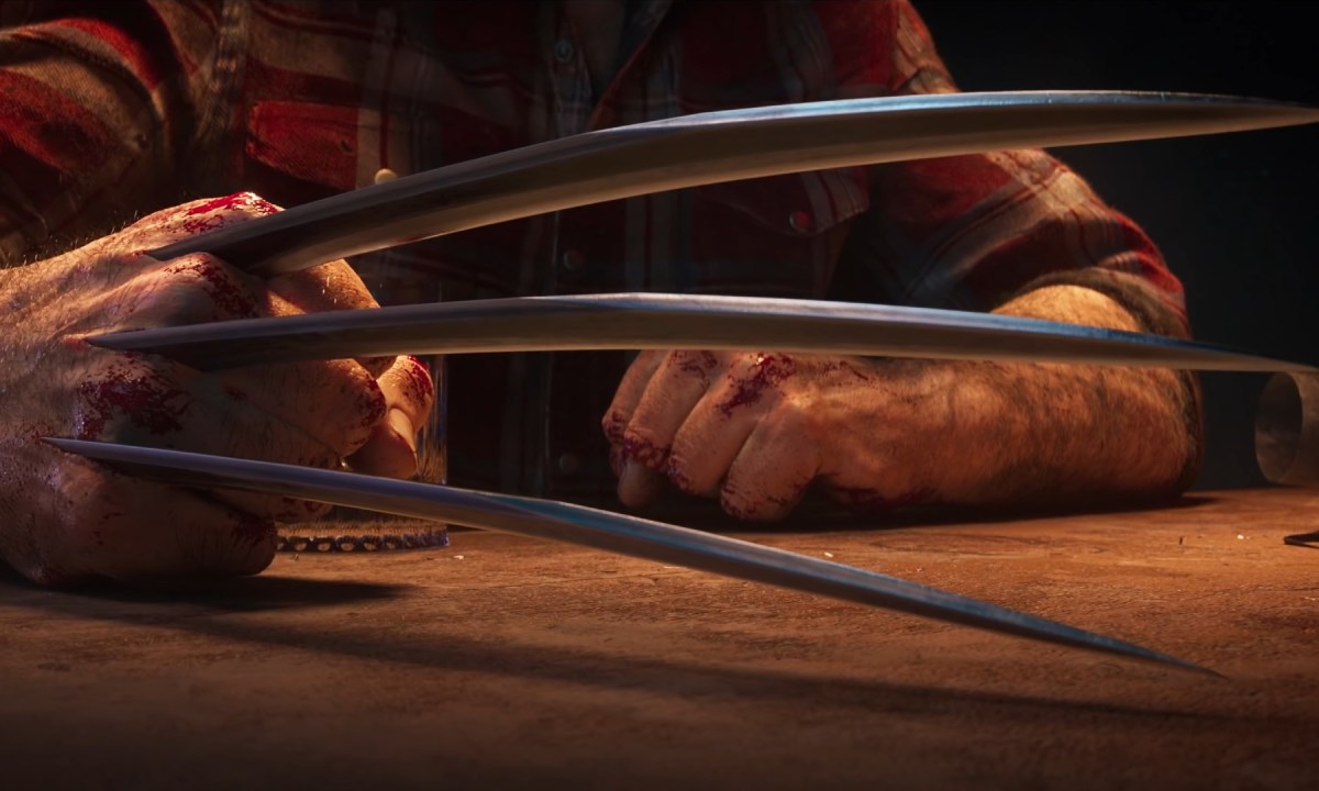 Logan's claws out in Marvel's Wolverine.