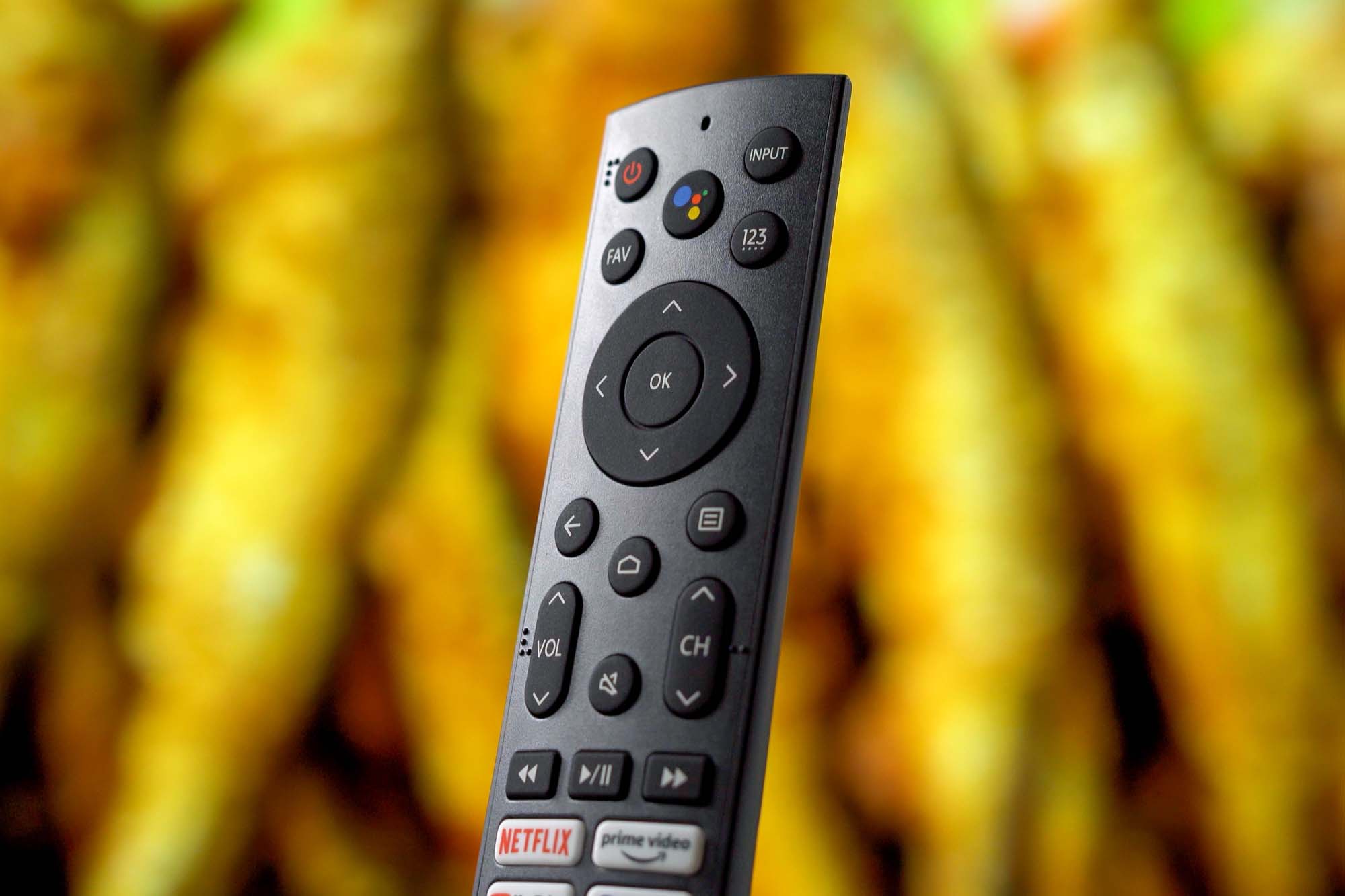 The Hisense U9DG TV remote.