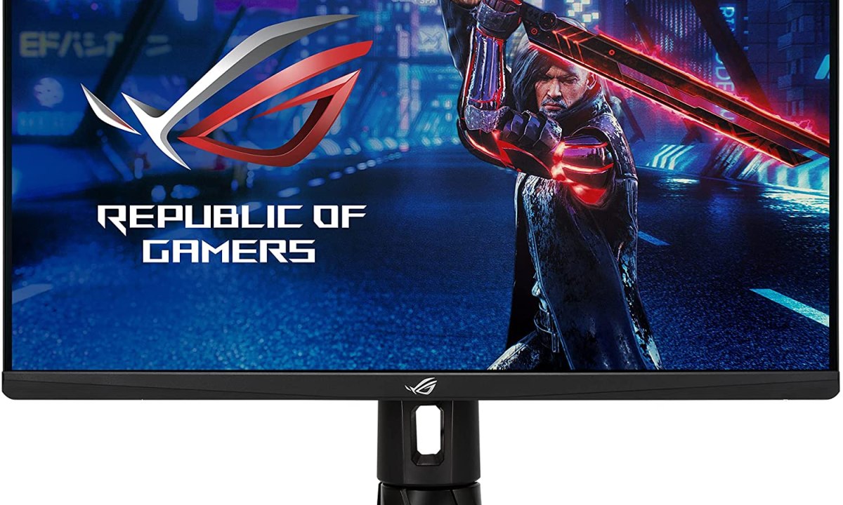 The Asus ROG Strix XG27AQM monitor.