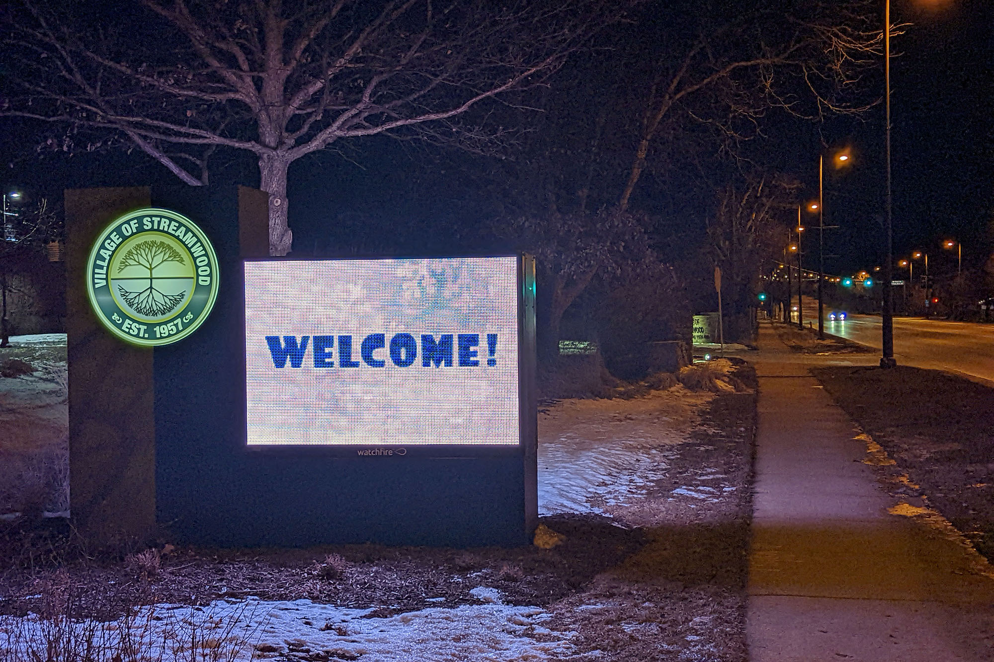 This is a sample photo of a sign at 2X zoom from the Pixel 6.