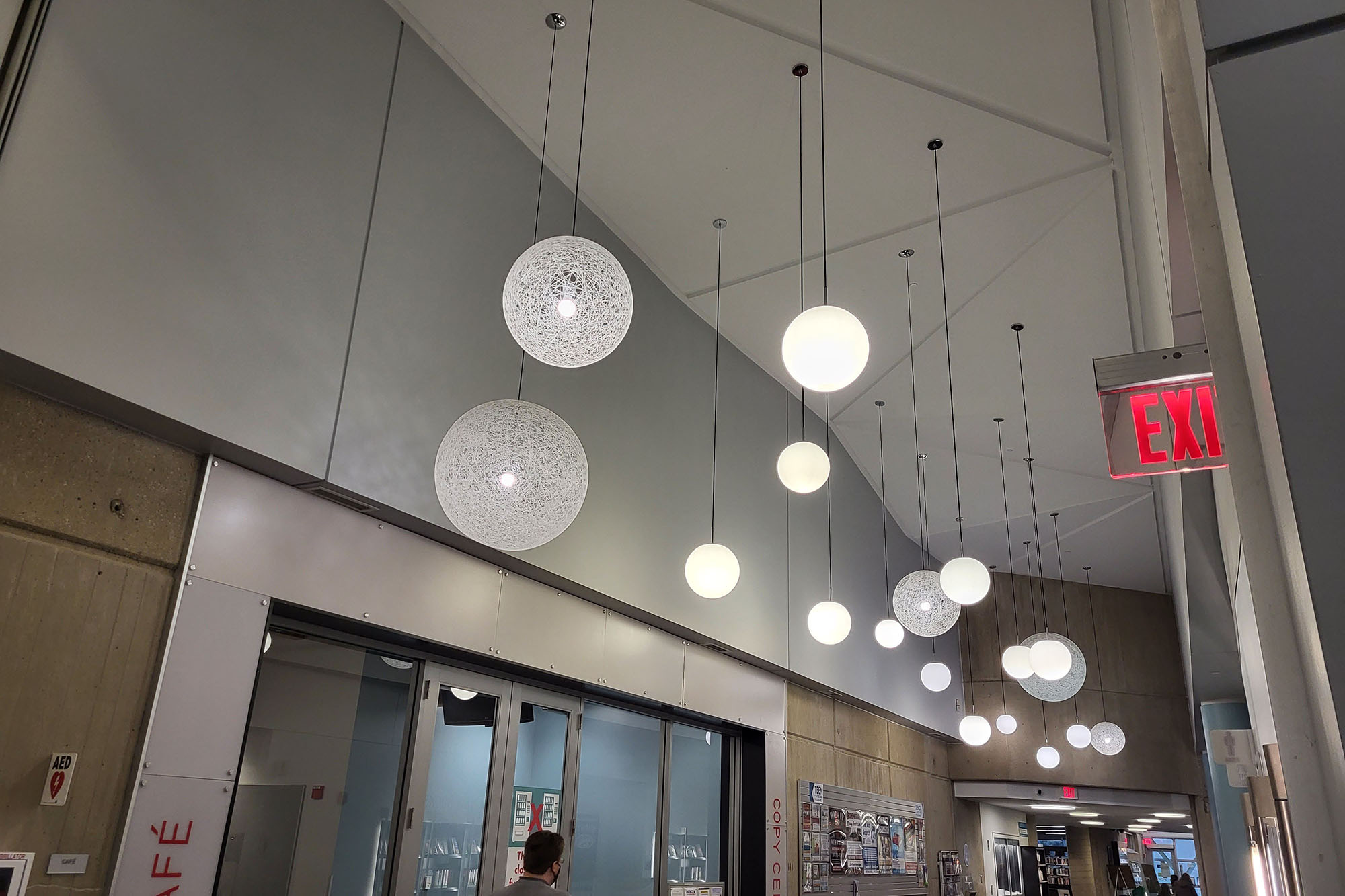This is a sample photo of lights from the main camera of the Samsung Galaxy S21 FE 5G.