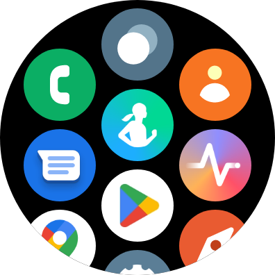 App drawer on Galaxy Watch 5.
