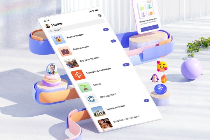 A Home screen in Microsoft Teams showing the different Communities to choose from.