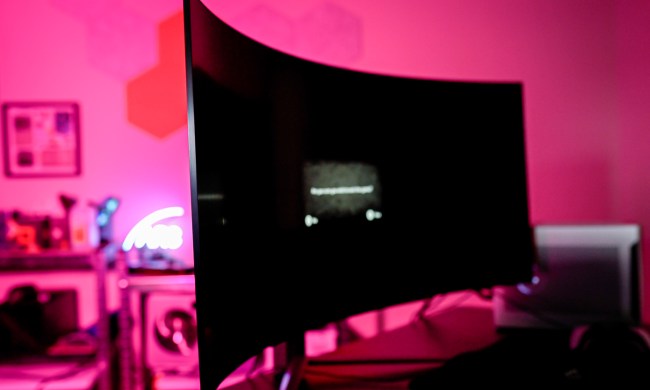 Curve on the LG UltraGear OLED 45.