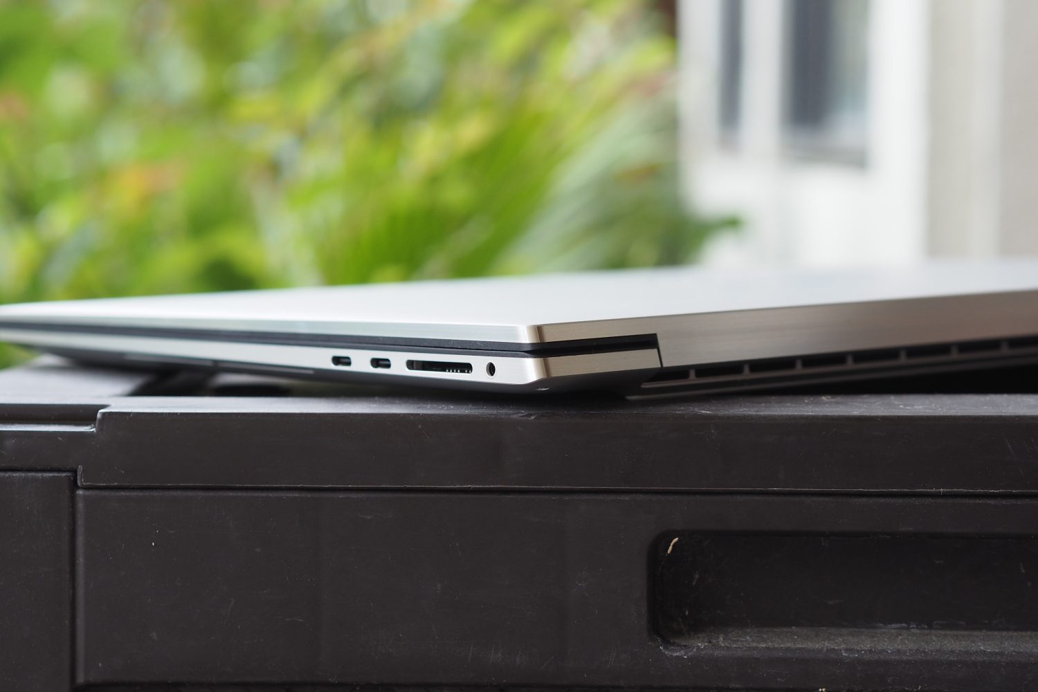 Dell XPS 17 closed on table