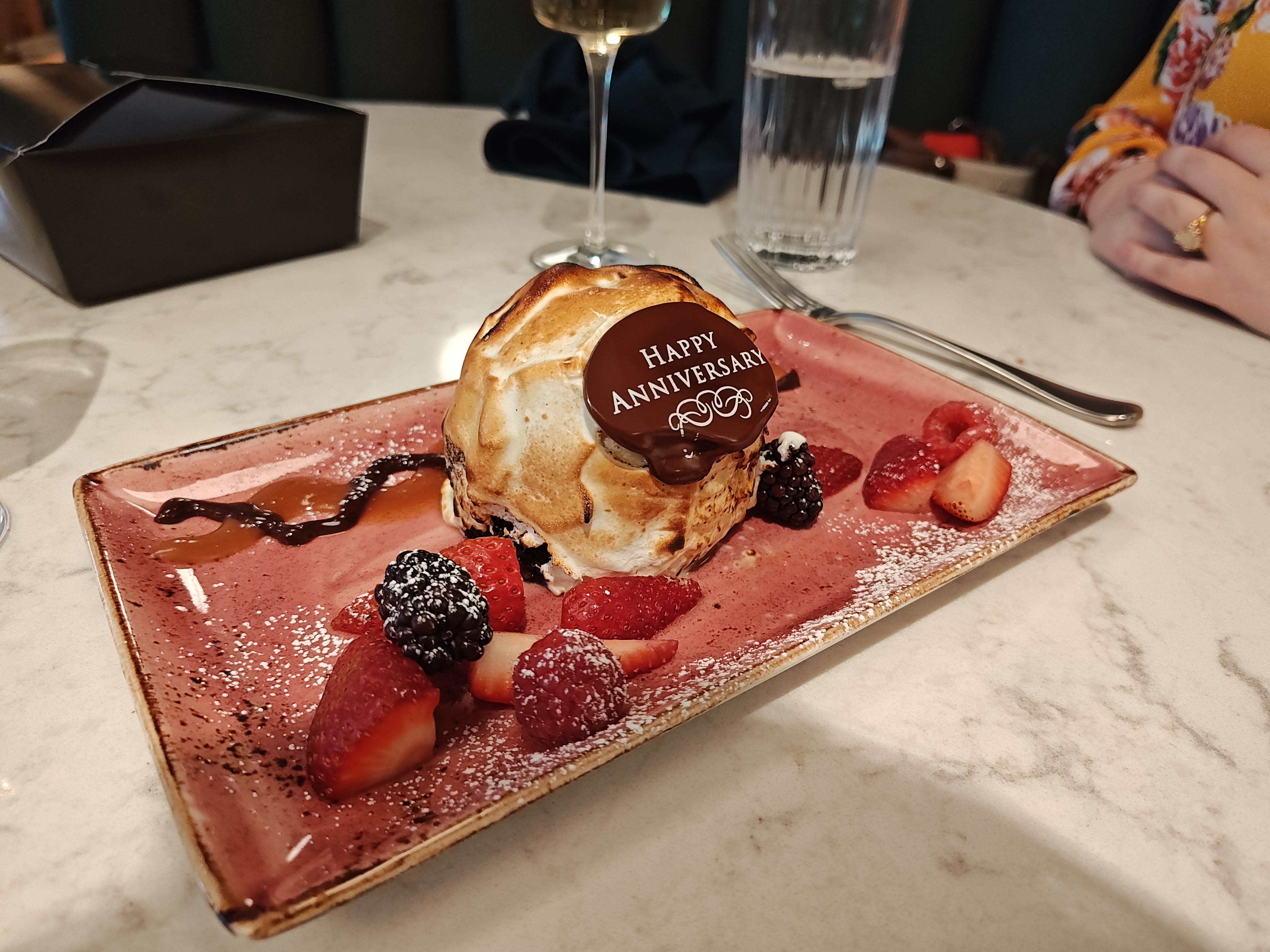 Photo of a Baked Alaska, taken with the Motorola Edge Plus (2023).