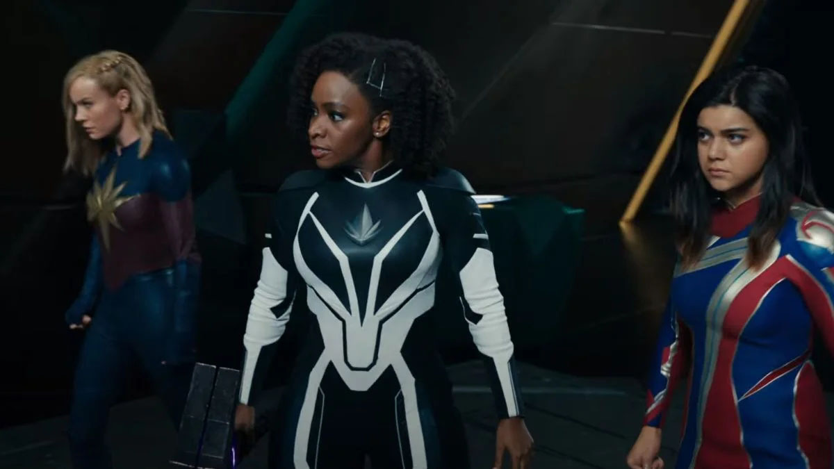 The cast of The Marvels.