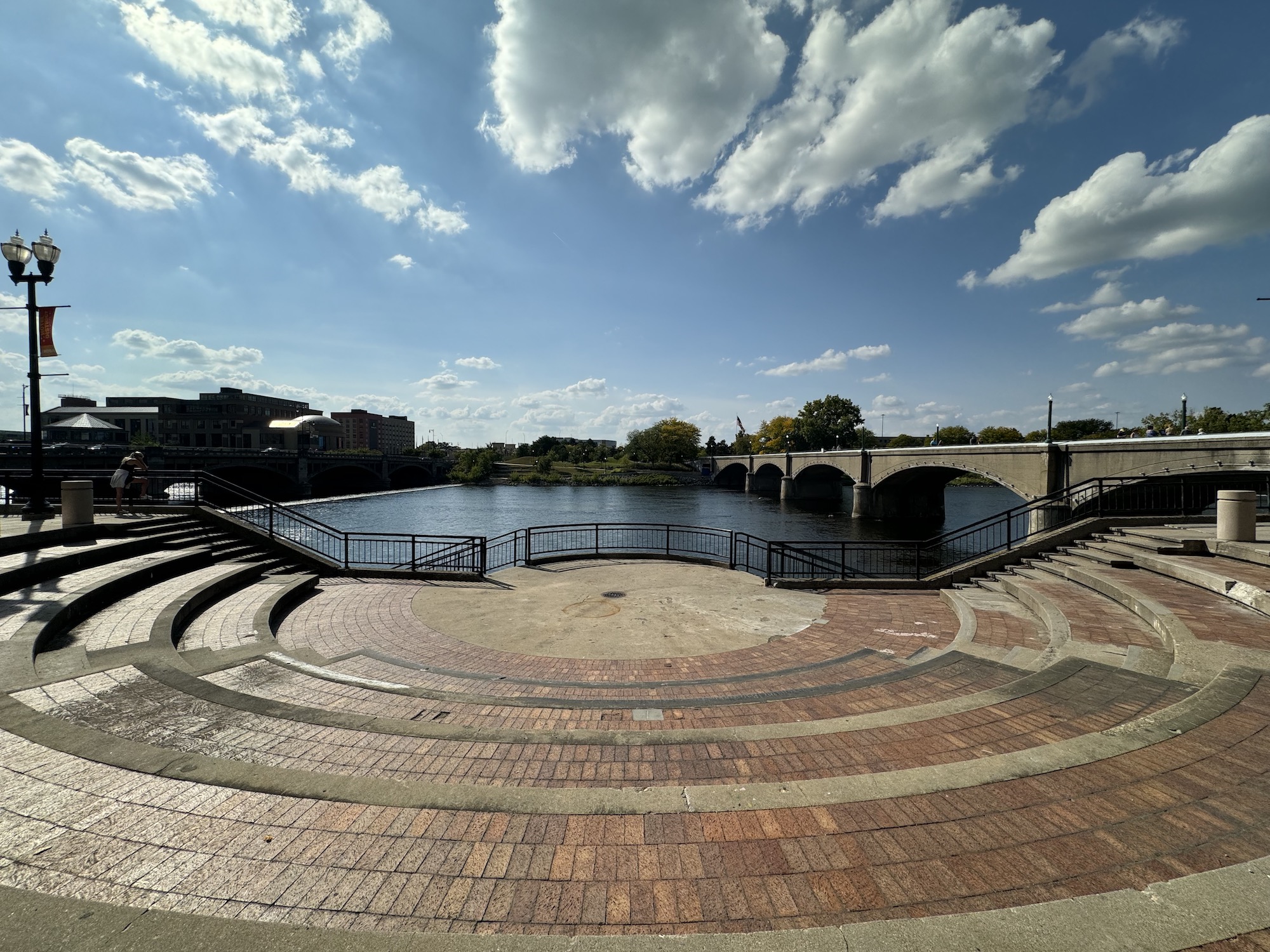 Photo from the iPhone 15 Pro Max ultrawide camera of the Grand Rapids river.