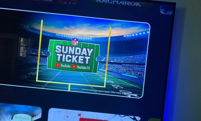NFL Sunday Ticket on a TV.