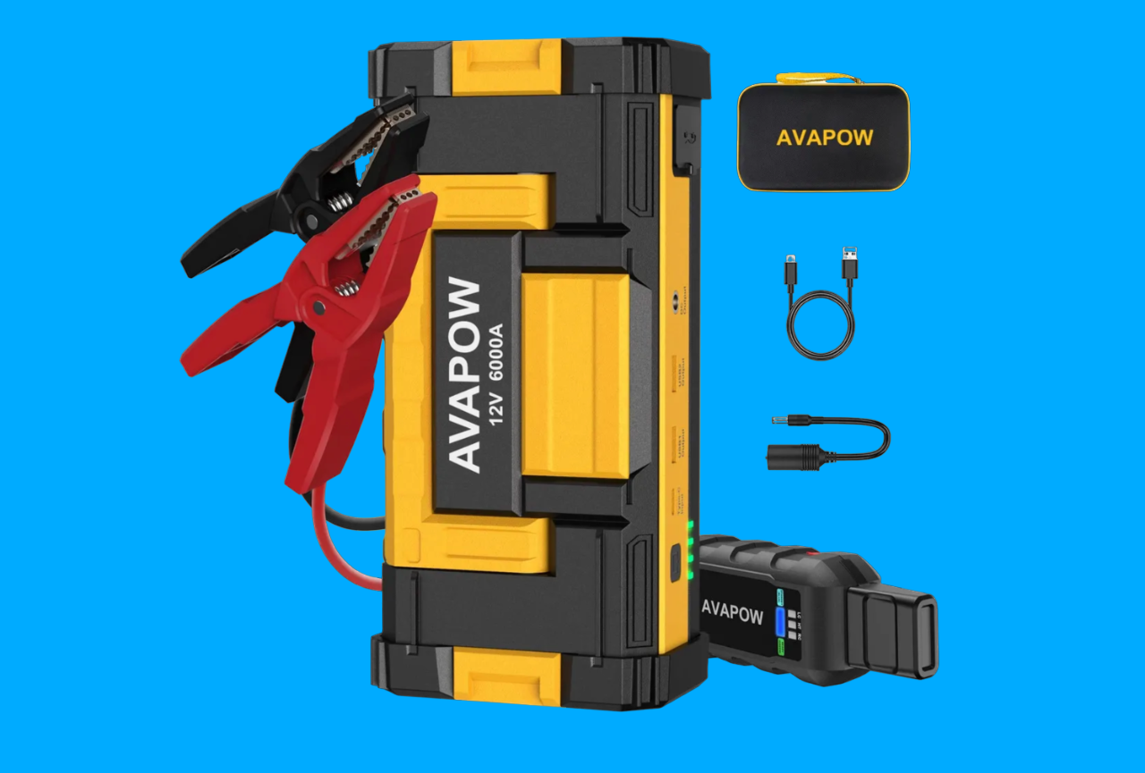 AVAPOW 6000A Car Jump Starter