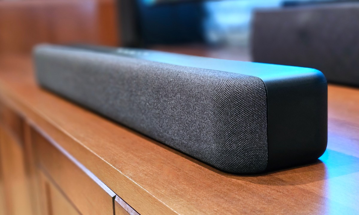 Amazon Fire TV Soundbar right side view.