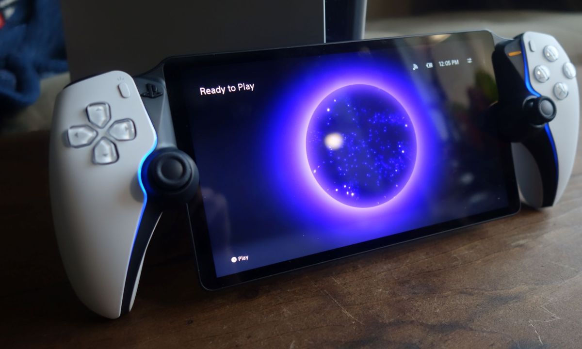 PlayStation Portal bundle home screen while turned on.