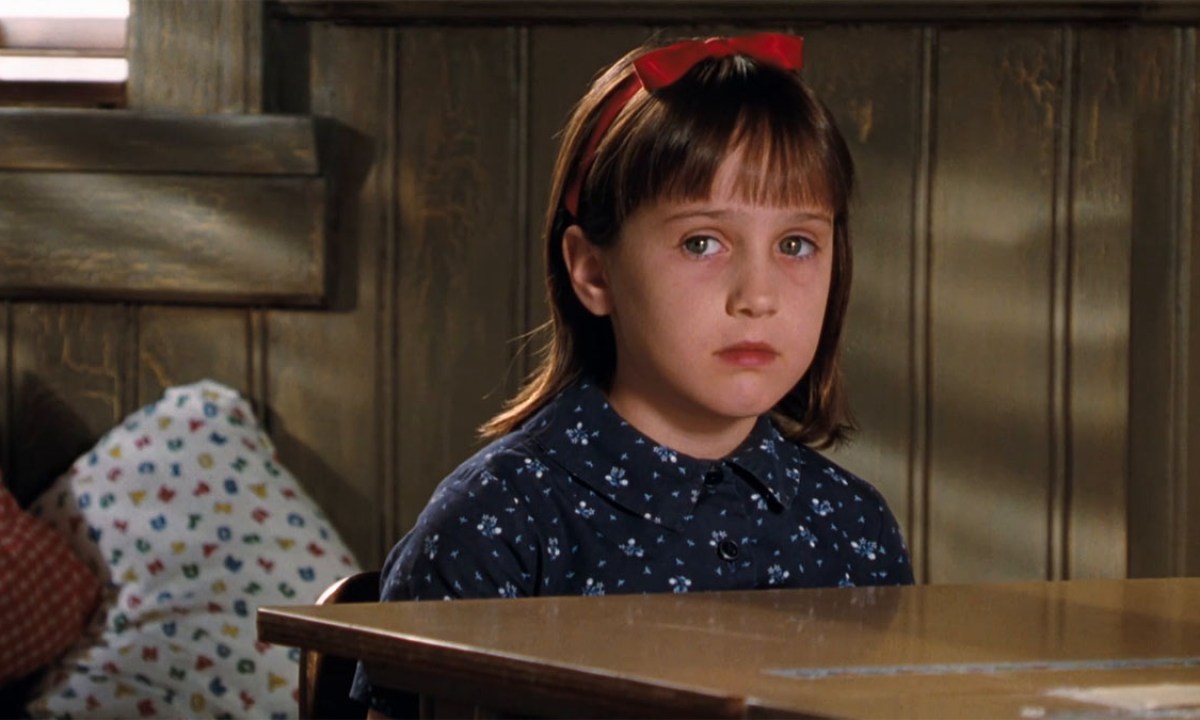 Mara Wilson in Matilda.