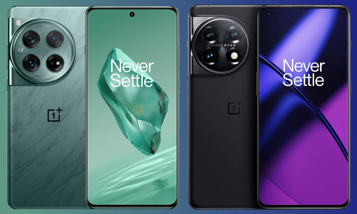 Renders of the OnePlus 12 and the OnePlus 11.