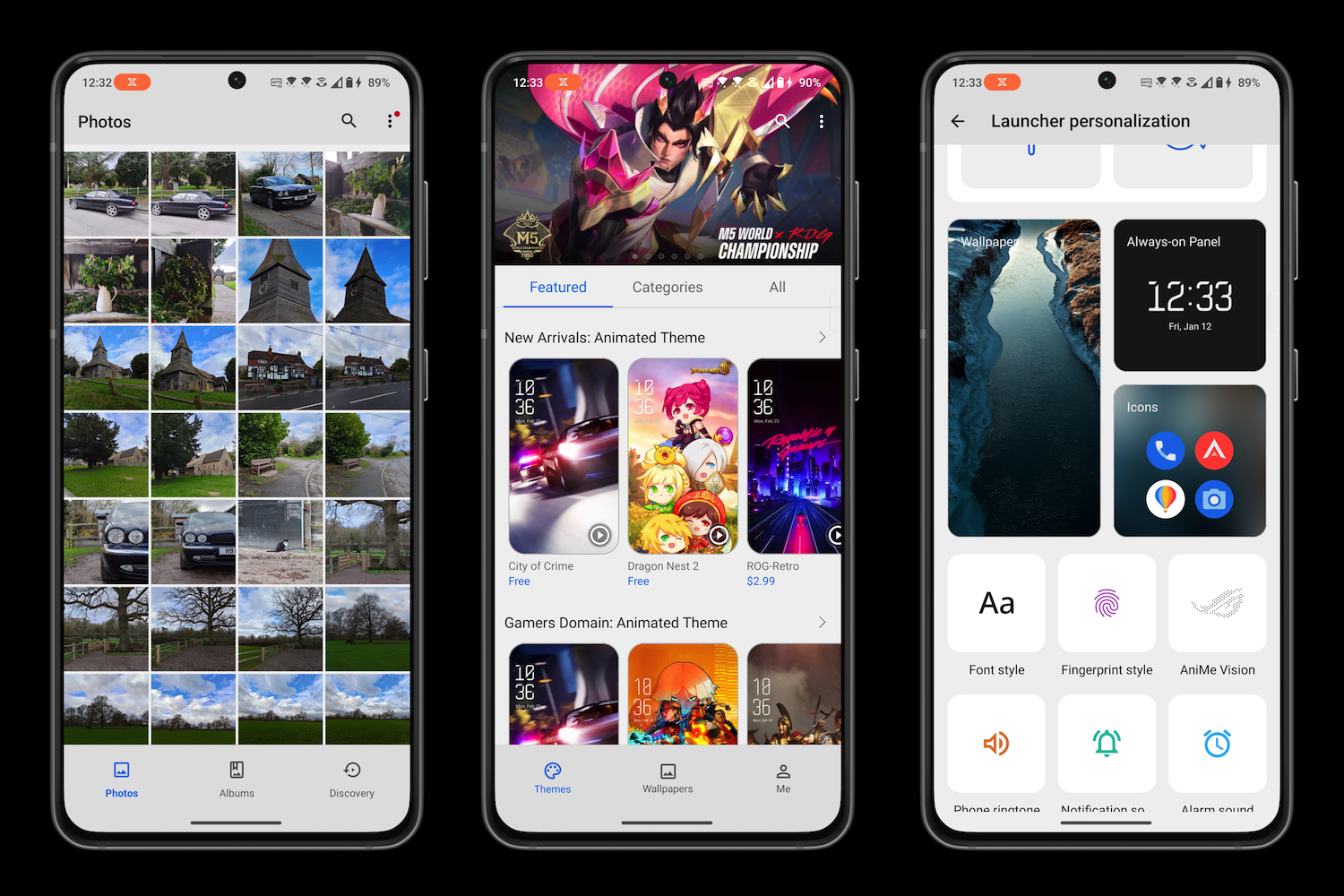Screenshots taken from the Asus ROG Phone 8 Pro.