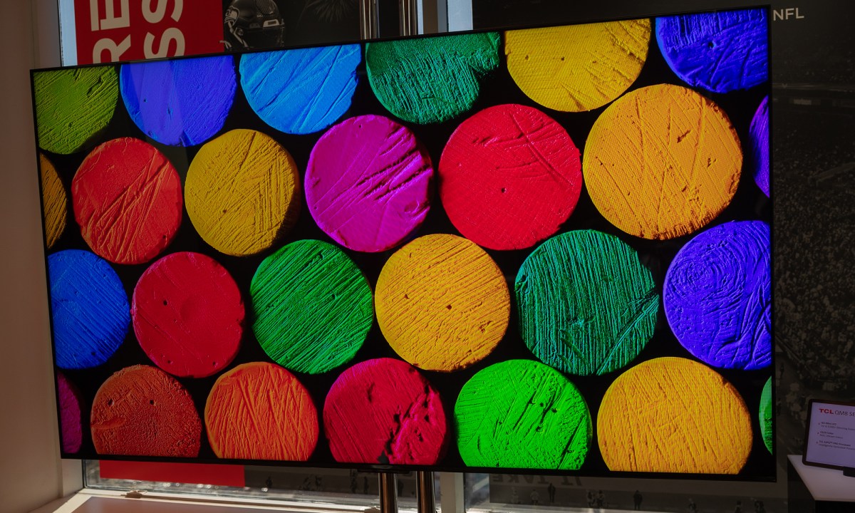 TCL 2024 QM8 4K mini-LED TV.