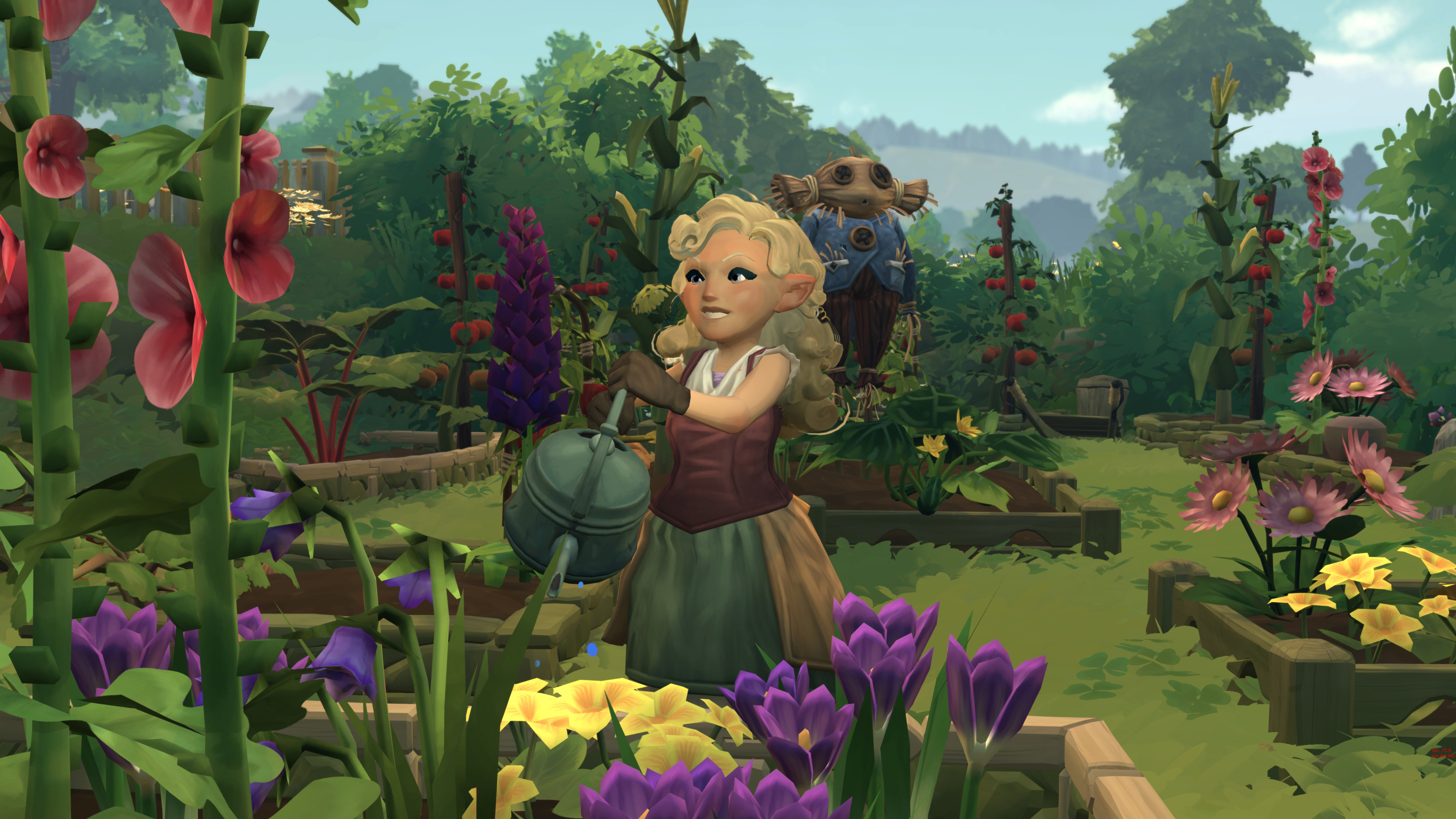 A Hobbit gardens in Tales of the Shire.