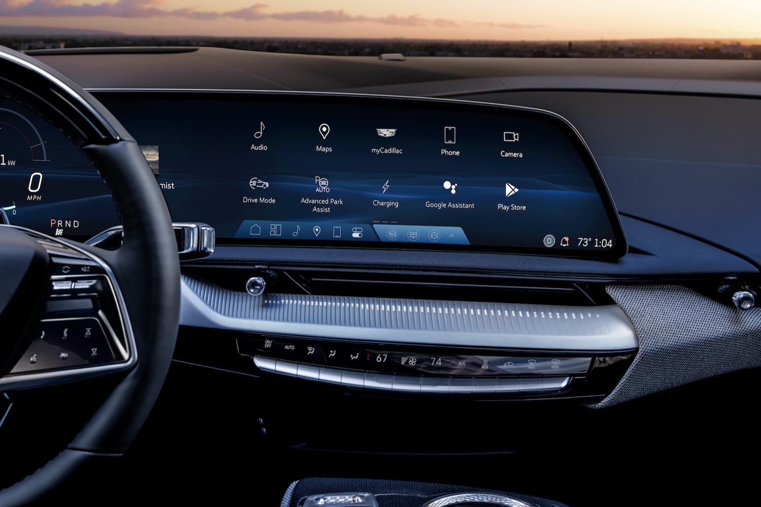 2025 Cadillac Optiq touchscreen.