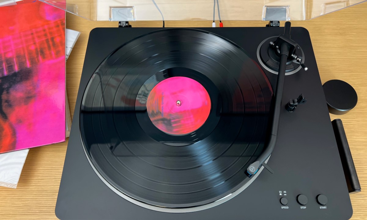 The Audio-Technica AT-LP70X turntable.