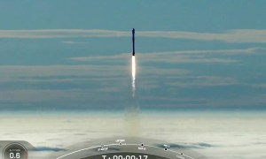 SpaceX launches a Falcon 9 booster for the 22nd time.