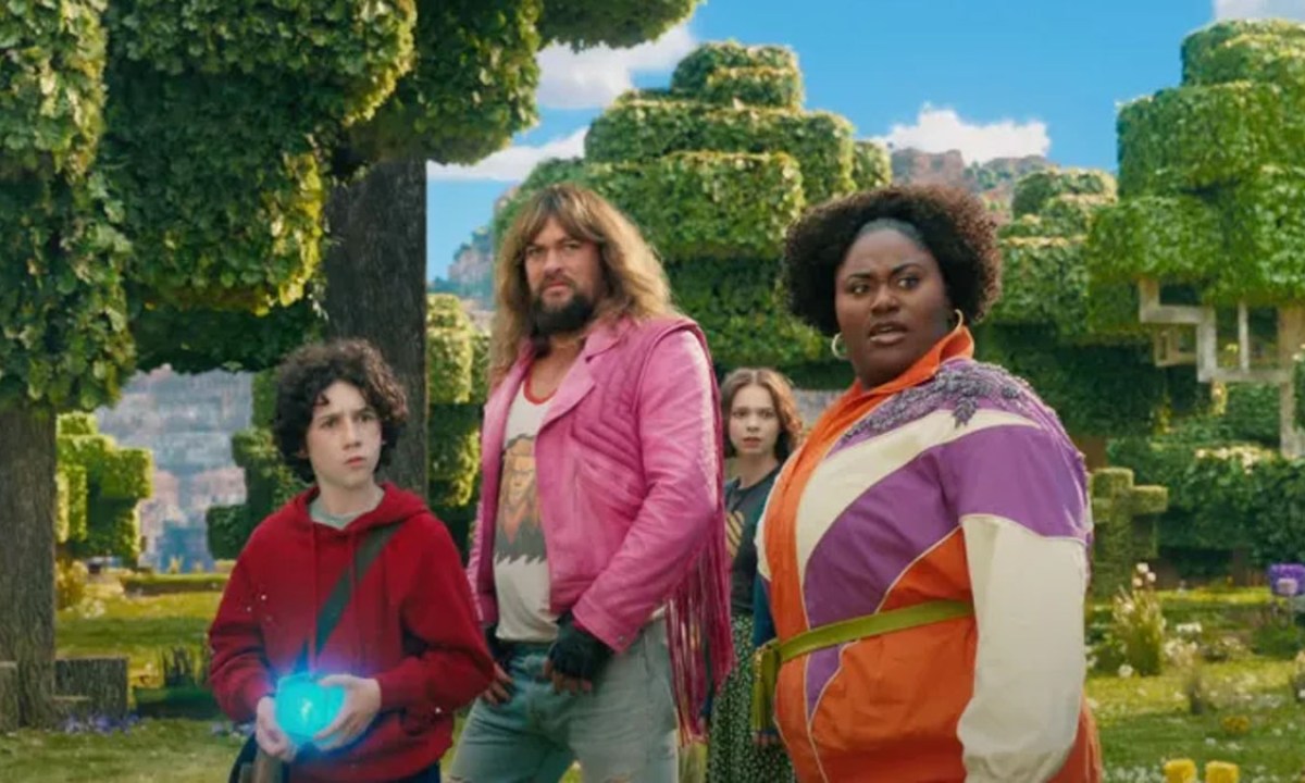 Cast of A Minecraft Movie.