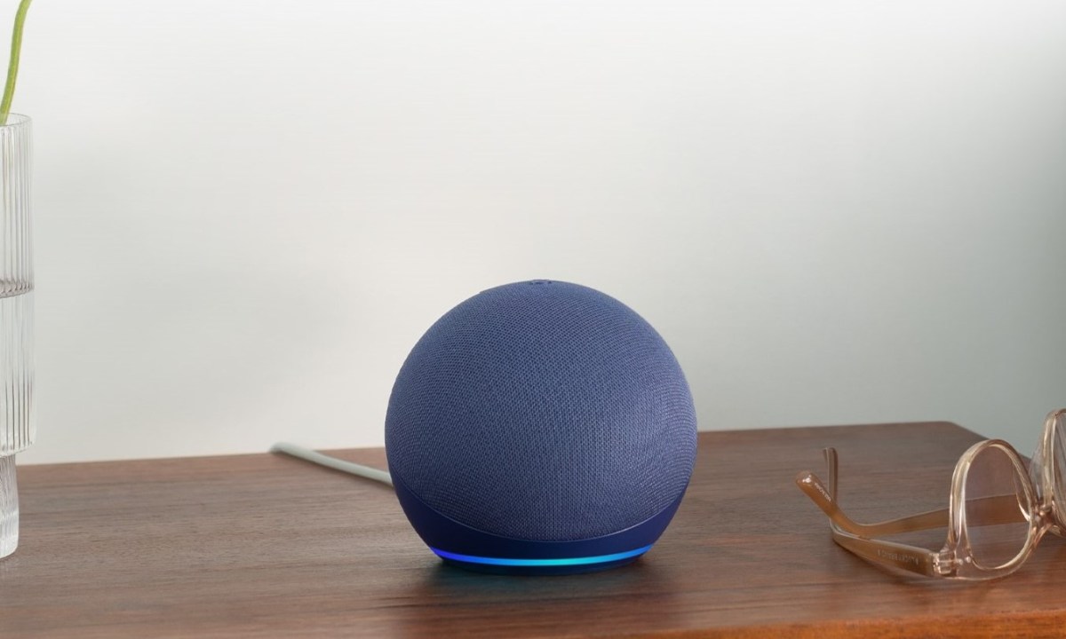 Amazon Echo Dot 5th Gen 2022 release sitting on table Prime Big Deal Days hero