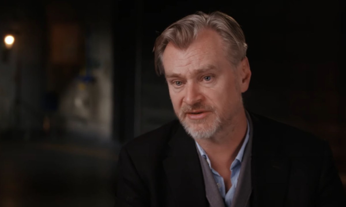 Christopher Nolan speaks about Oppenheimer in a promo for Universal Pictures.