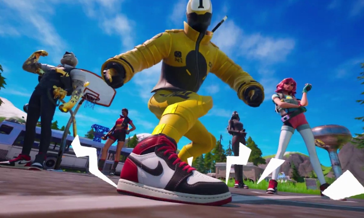 Fortnite player showing off Kicks