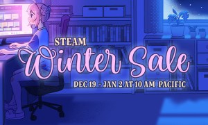 The Steam winter sale logo.