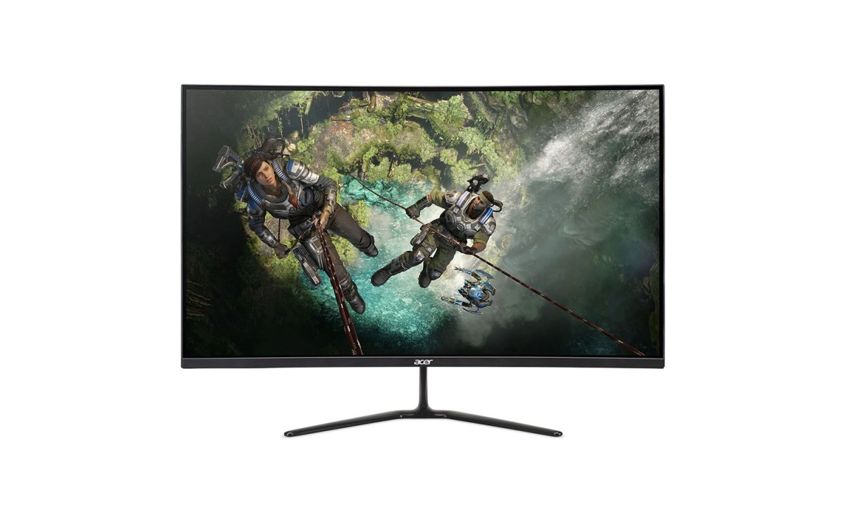 TGhe Acer Nitro 31.5-inch monitor on a white background.