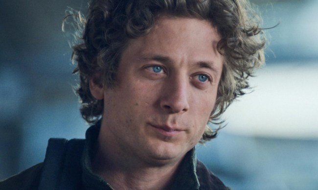 Jeremy Allen White stares and smirks in "The Bear."